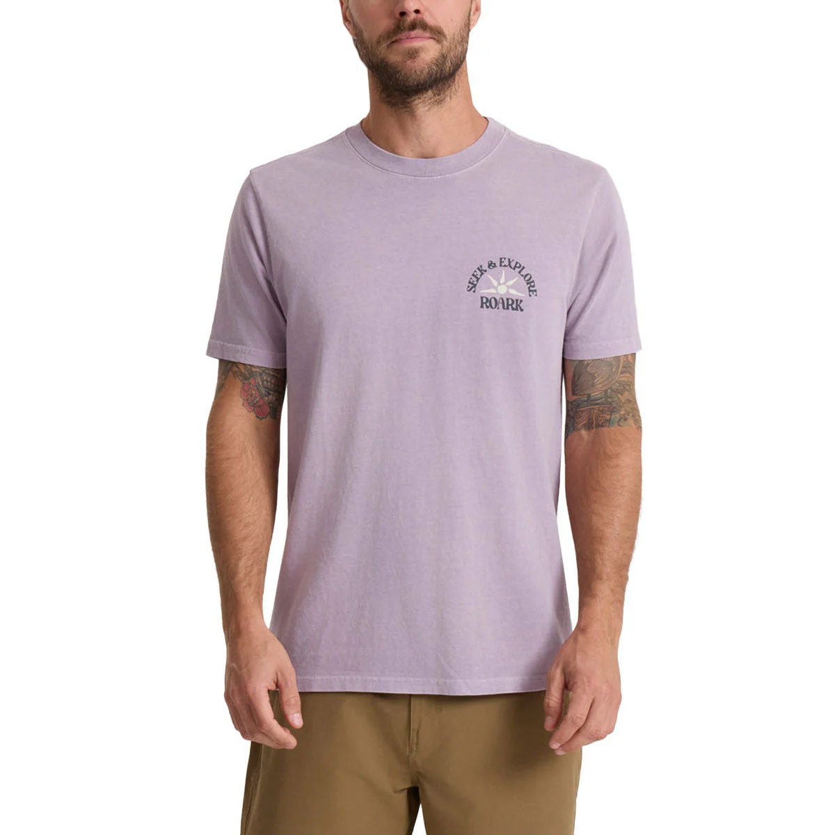 Roark Seek & Explore T-Shirt - Dusty Lilac - Image 3