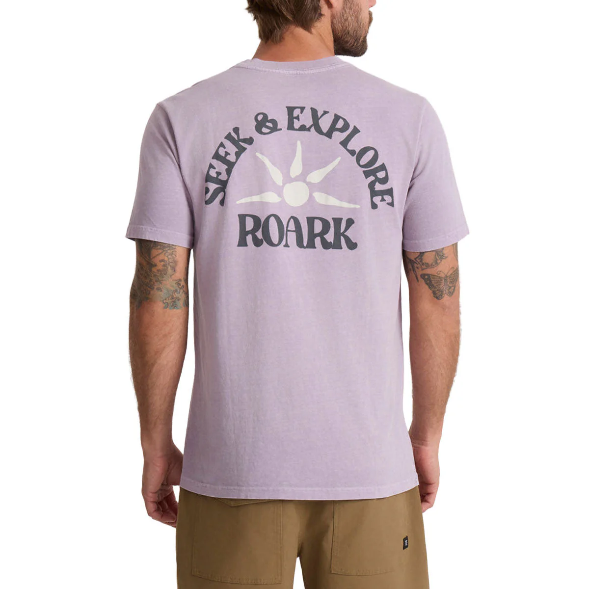 Roark Seek & Explore T-Shirt - Dusty Lilac - Image 4