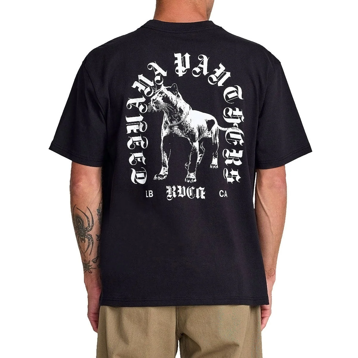 RVCA Bad Panther T-Shirt - Black - Image 4