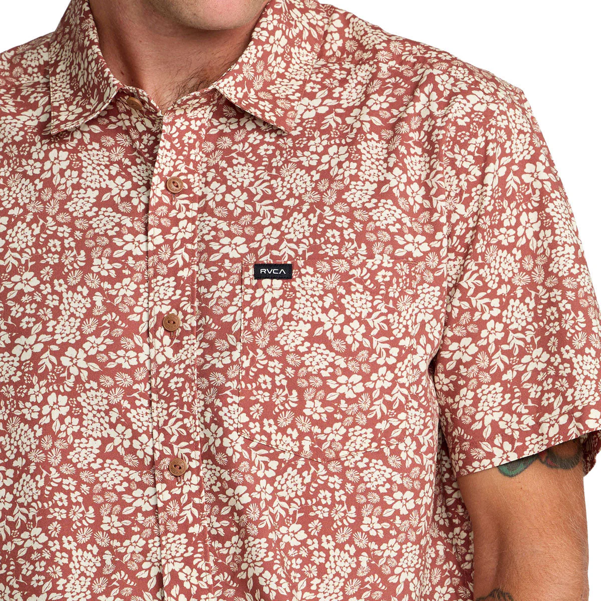 RVCA Botanical Shirt - Rawhide - Image 3