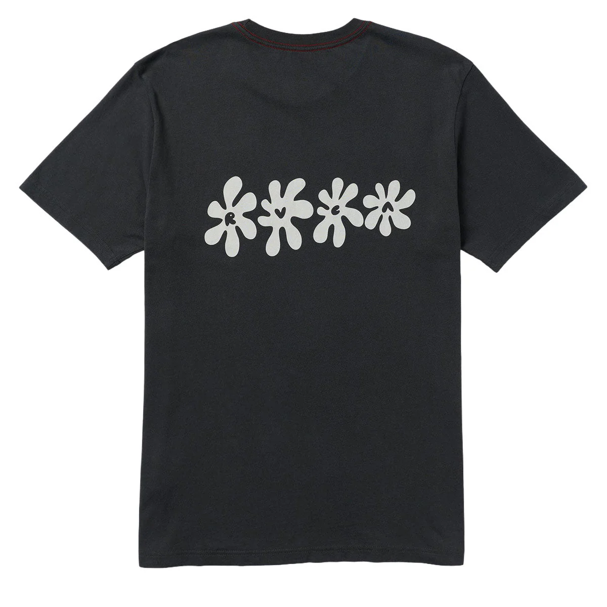 RVCA Bryce Bloom T-Shirt - Pirate Black - Image 2