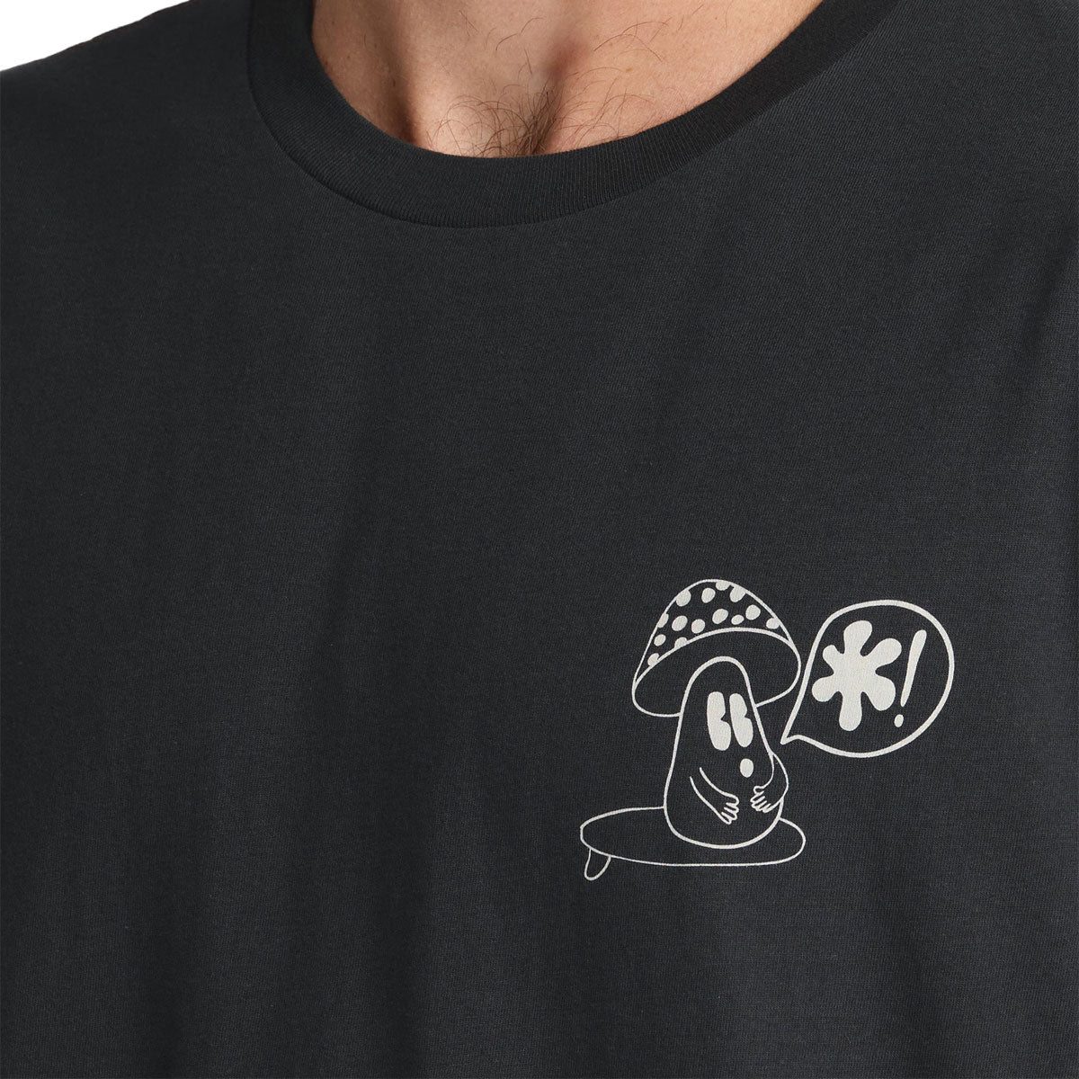 RVCA Bryce Bloom T-Shirt - Pirate Black - Image 5