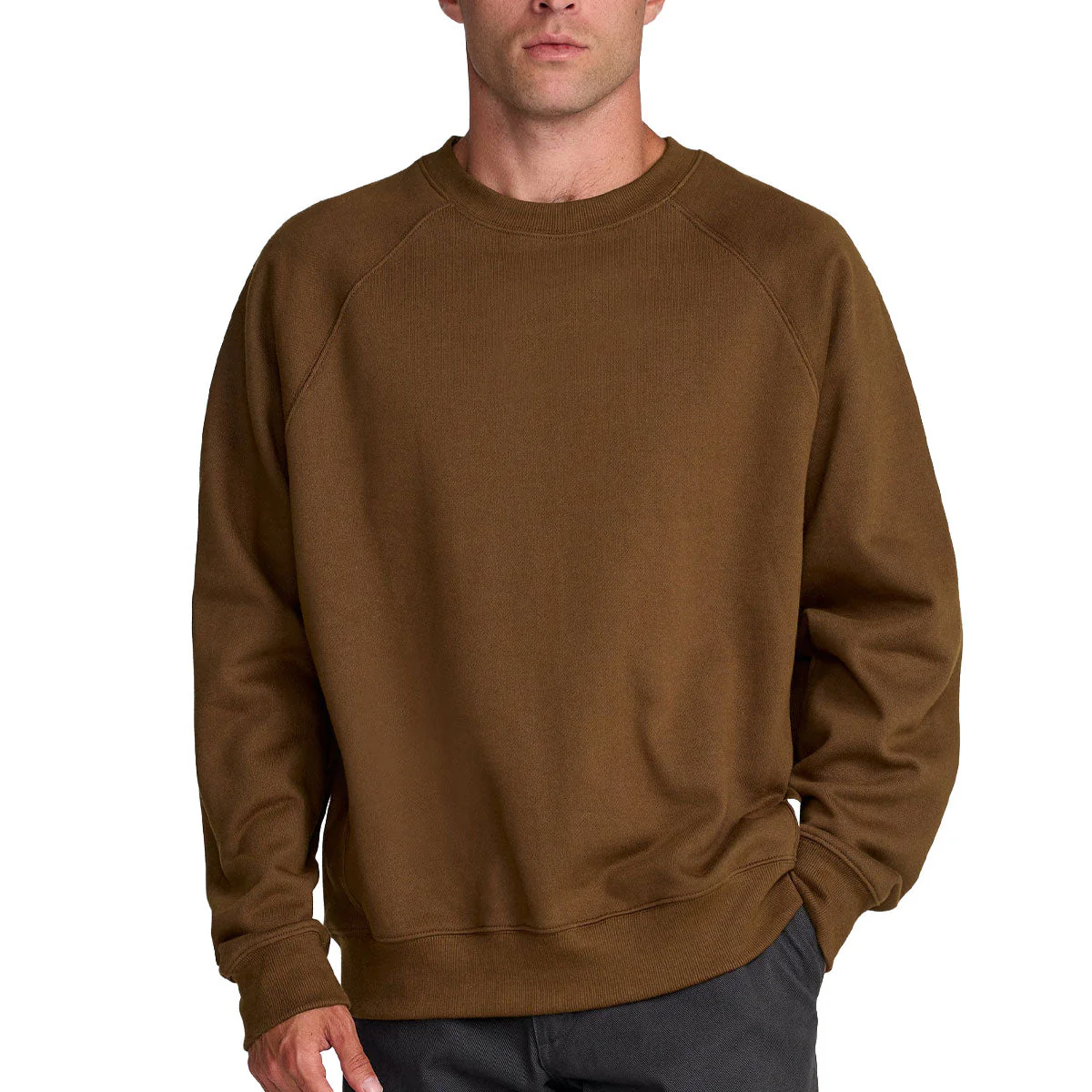 RVCA Dayshift Crew 2 Sweatshirt - Bombay Brown