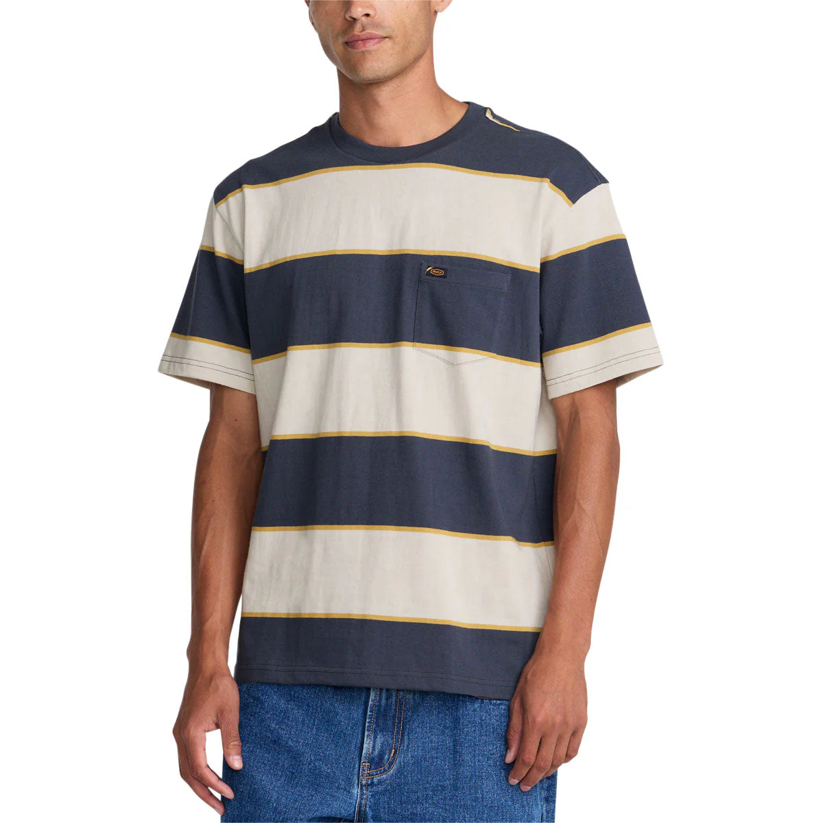 RVCA Dayshift Stripe Shirt - Light Khaki