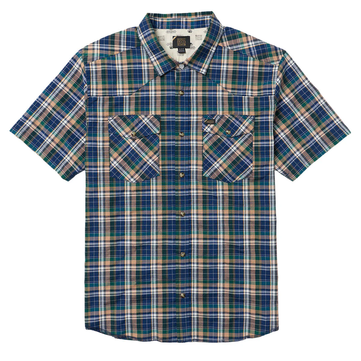 RVCA Dayshift Trunkin Plaid Shirt - Dark Denim - Image 5