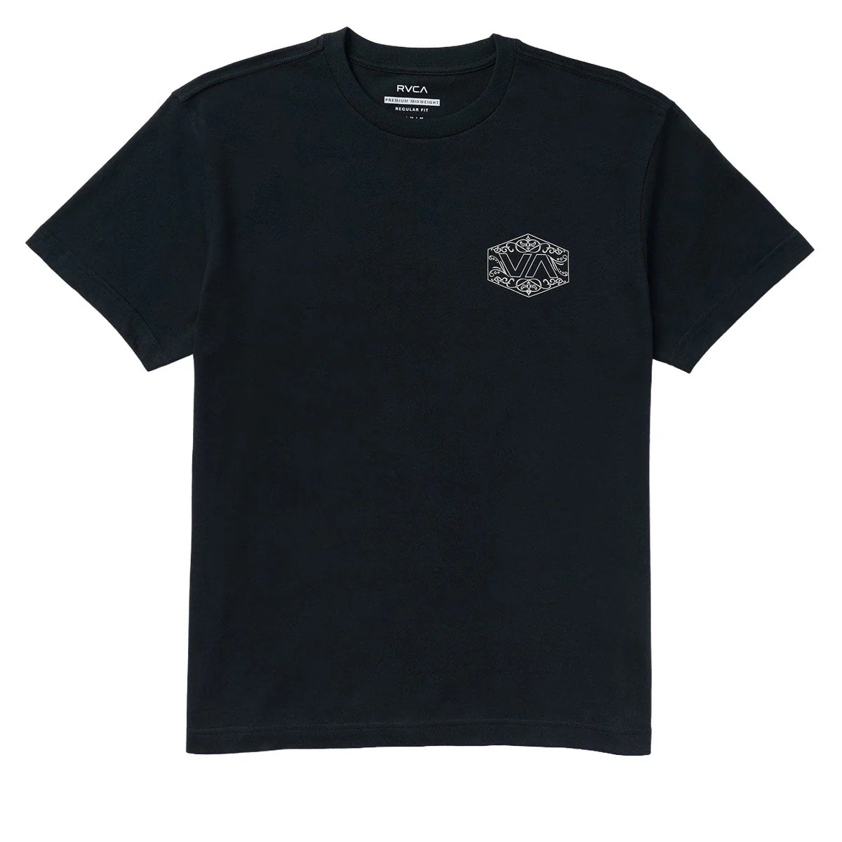RVCA Hex Filigre T-Shirt - Black