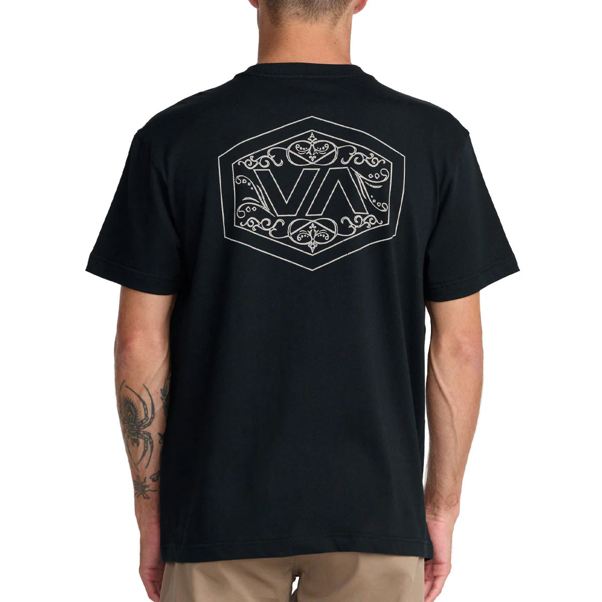RVCA Hex Filigre T-Shirt - Black - Image 4