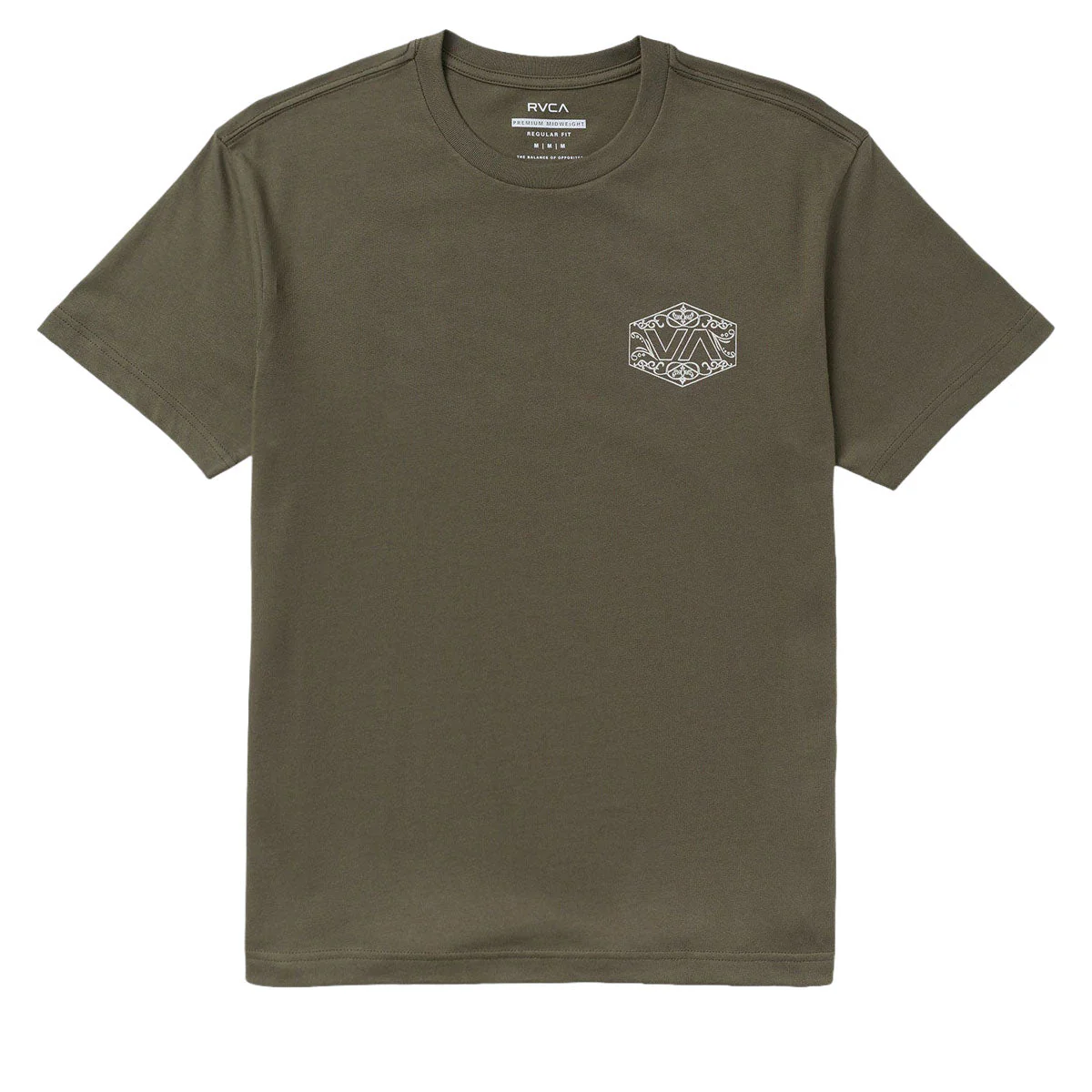 RVCA Hex Filigre T-Shirt - Fatigue