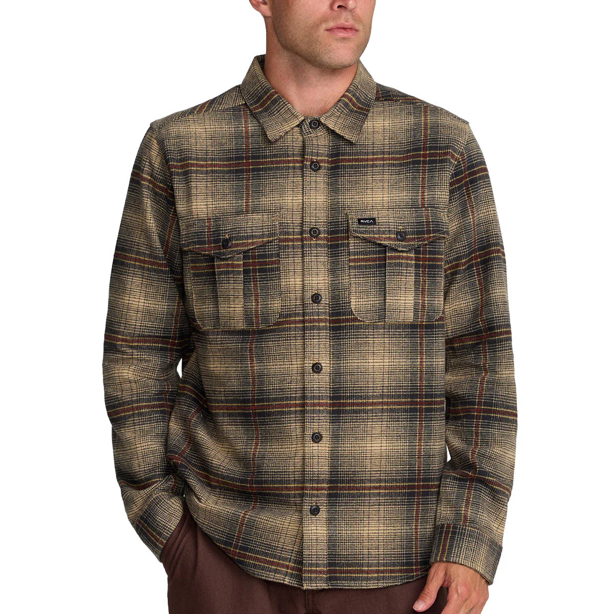 RVCA Hughes Flannel Shirt - Pirate Black