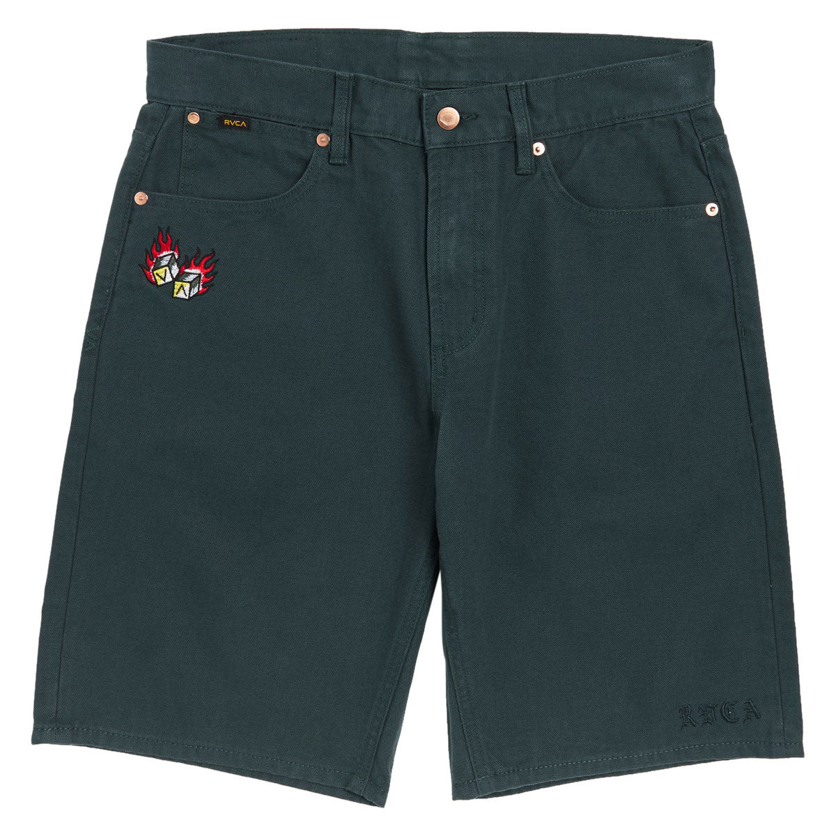 RVCA Kaleb 5 Pocket 21 Shorts - Hunter Green