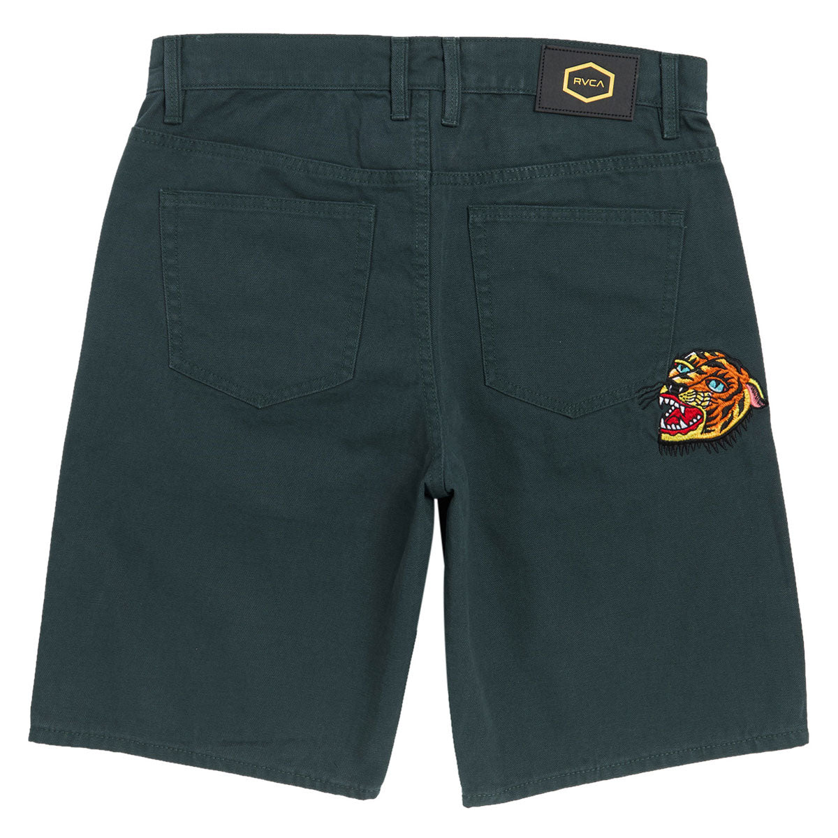 RVCA Kaleb 5 Pocket 21 Shorts - Hunter Green - Image 2