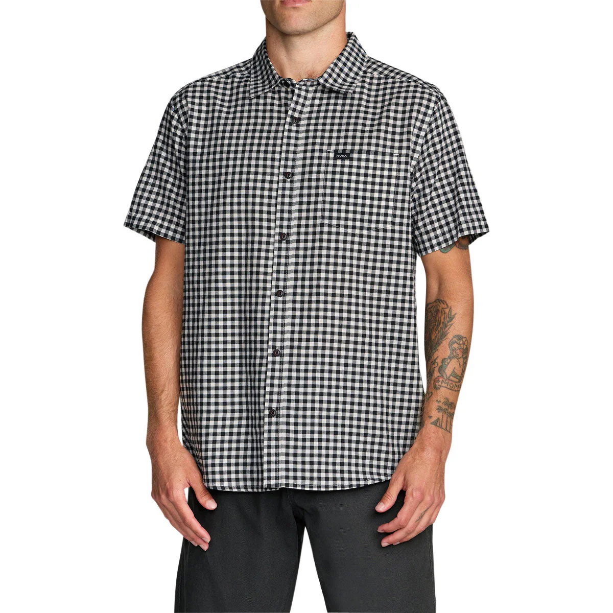 RVCA Overspray Shirt - Black/White