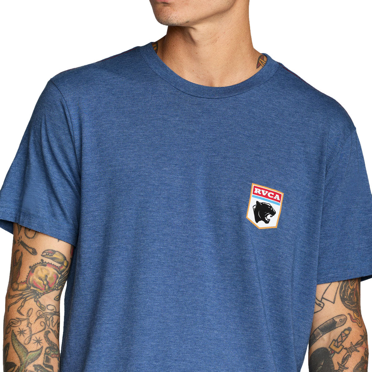 RVCA Pantero T-Shirt - Indigo - Image 5