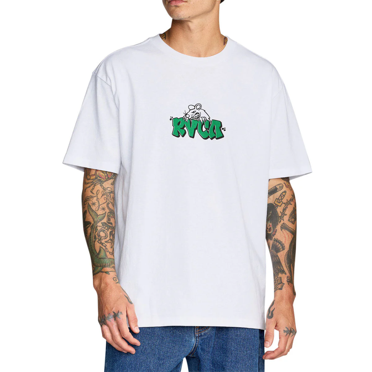 RVCA Ratnest T-Shirt - White - Image 2