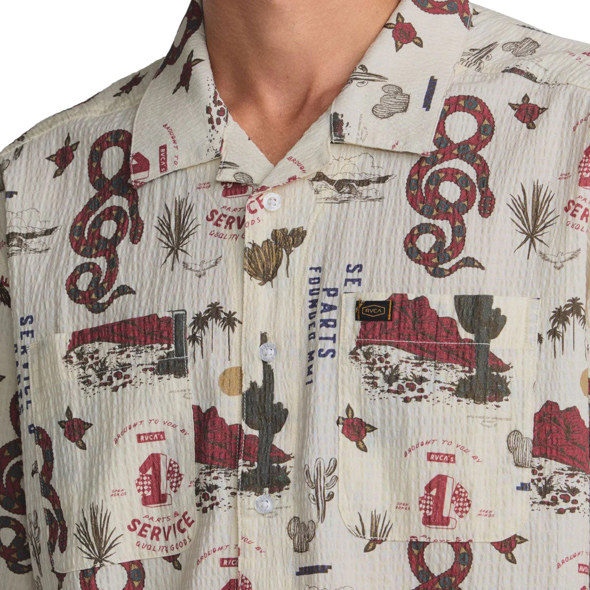RVCA Wasteland Shirt - Natural - Image 2