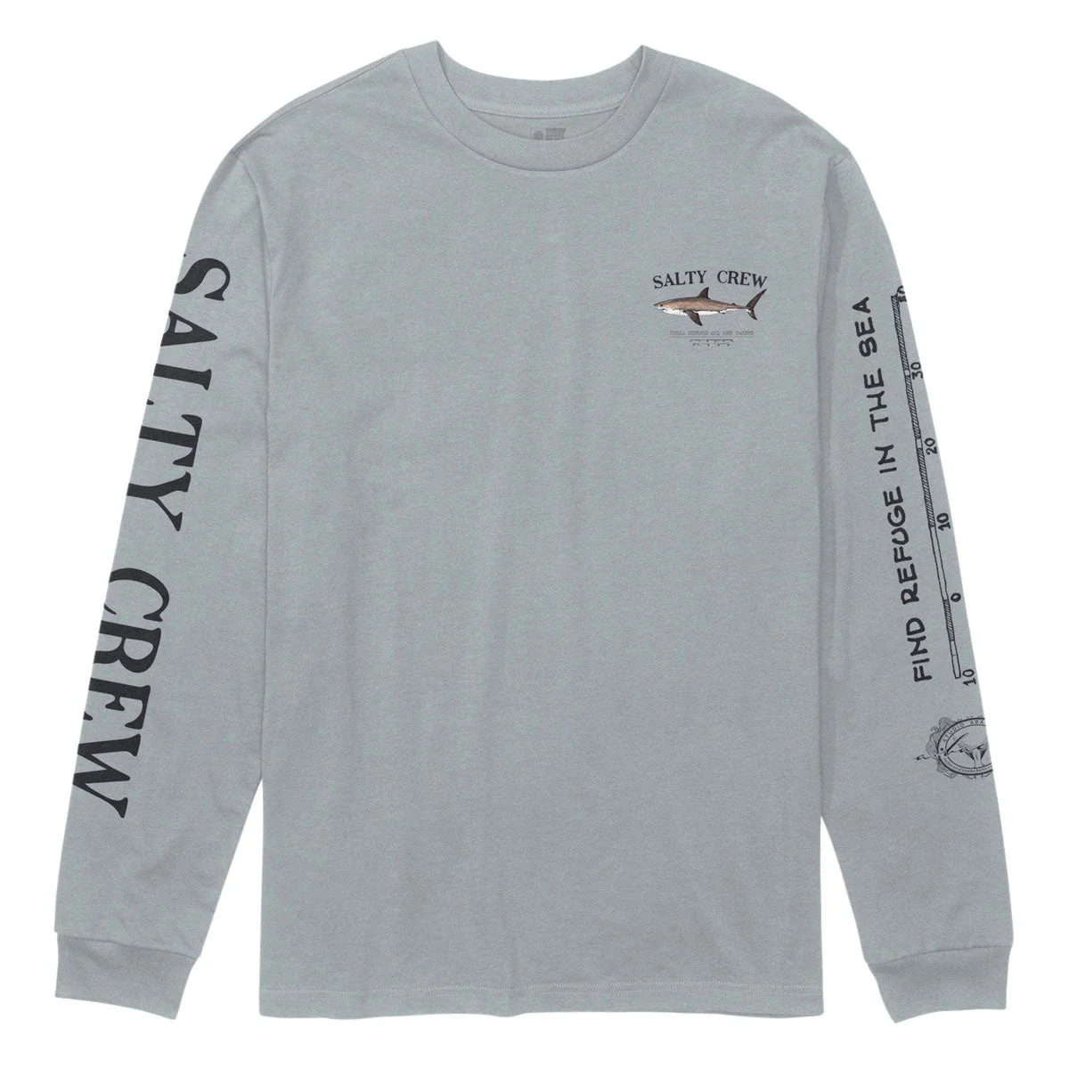 Salty Crew Bruce Long Sleeve T-Shirt - Quarry - Image 2