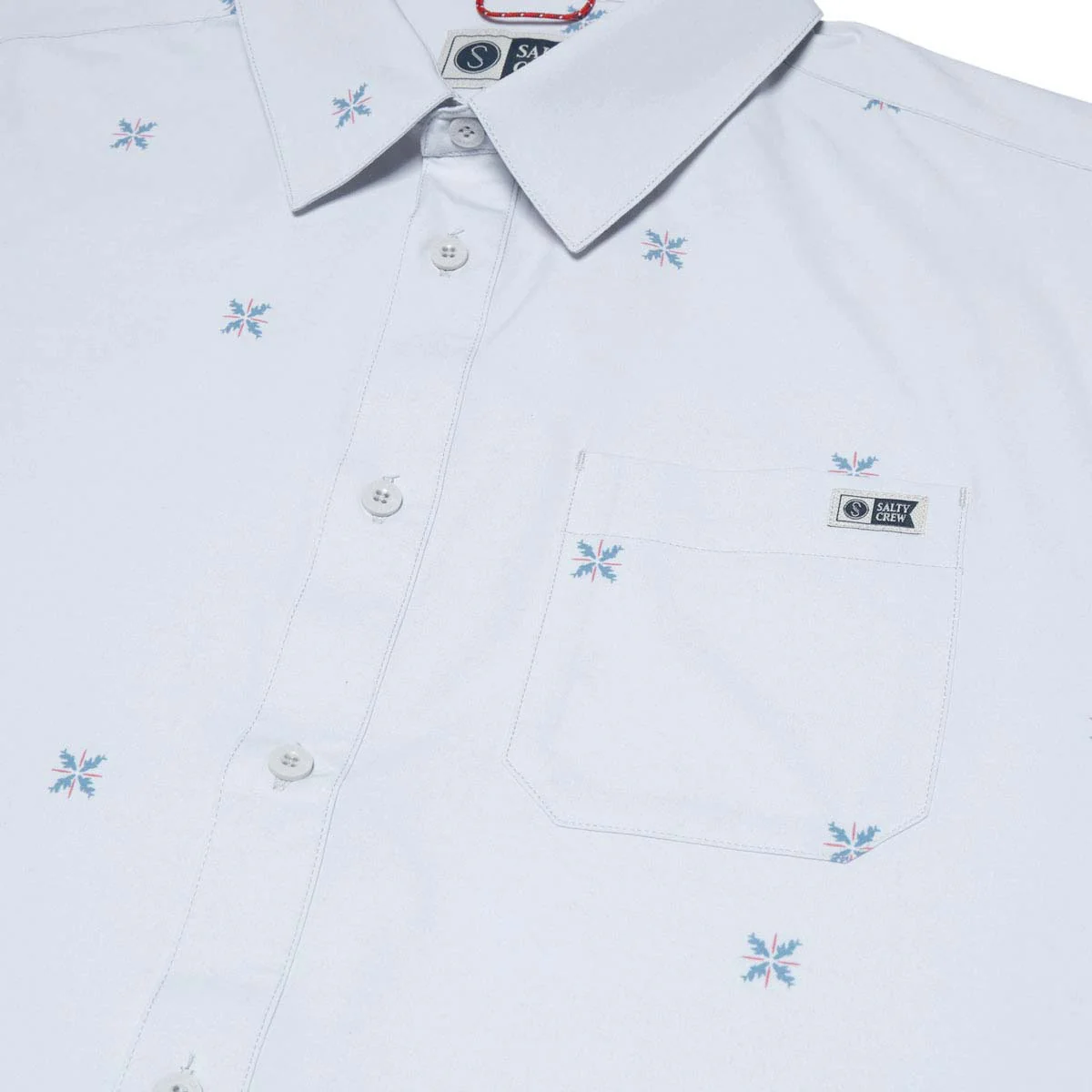 Salty Crew Drifter UV Button Up Shirt - Light Grey - Image 3
