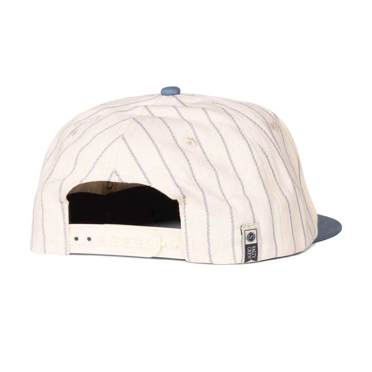 Salty Crew Fish Market Snapback Hat - Off White/Slate - Image 2