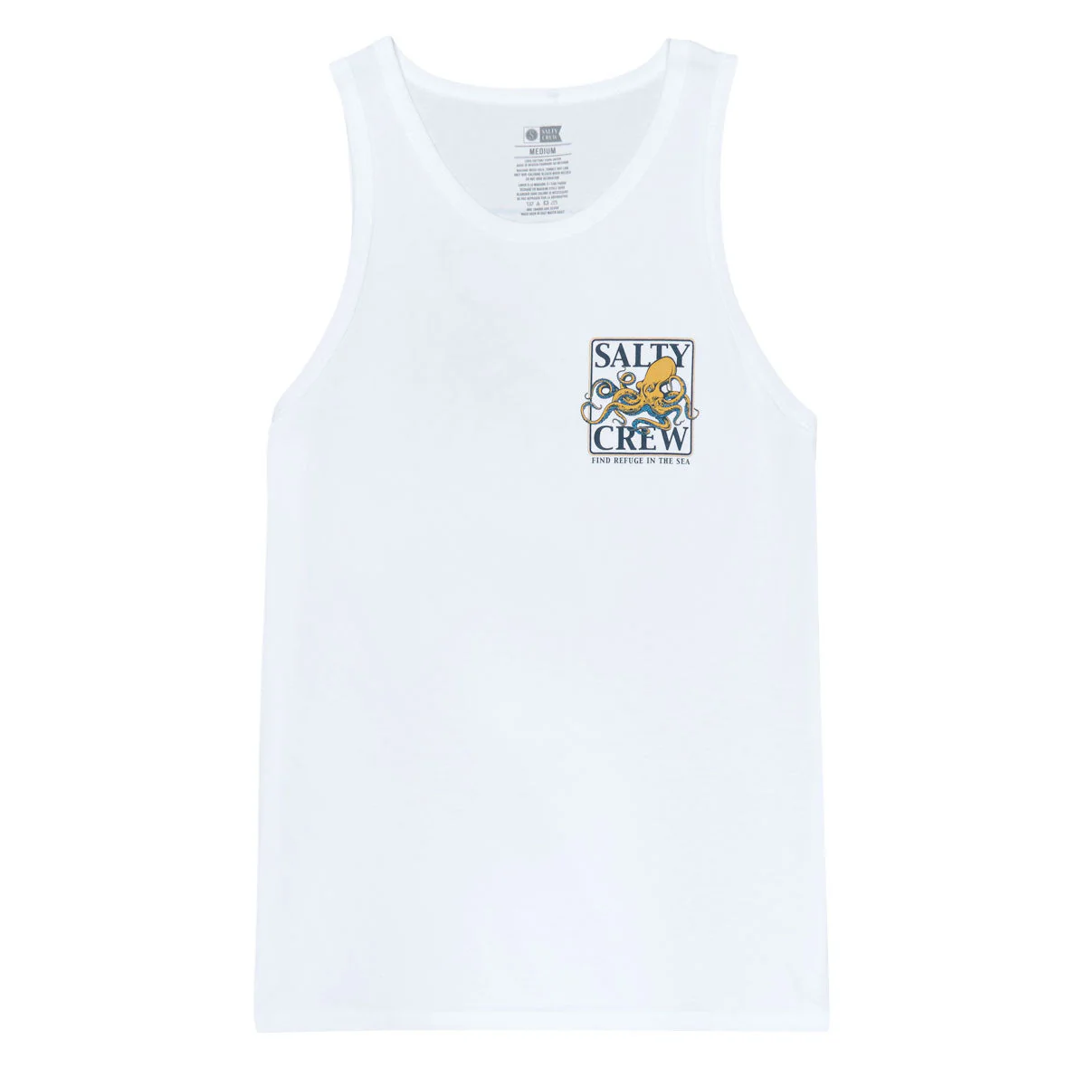 Salty Crew Ink Slinger Tank Top - White - Image 2