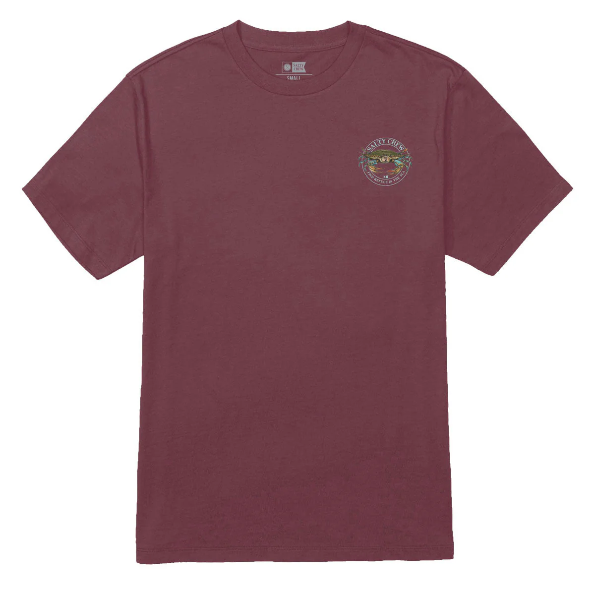 Salty Crew Jimmy T-Shirt - Burgundy - Image 2