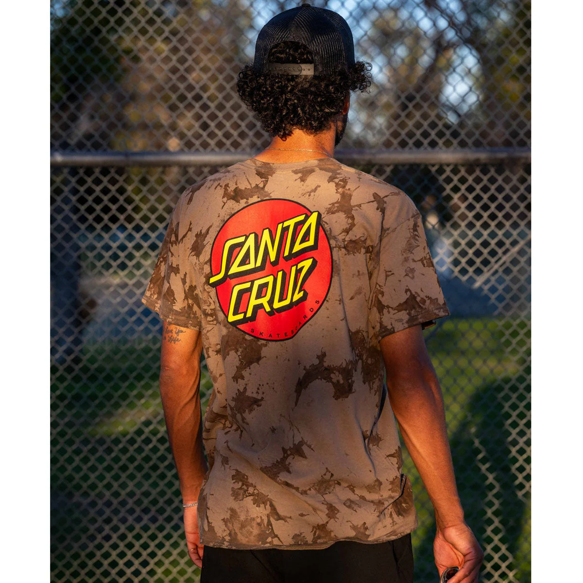Santa Cruz Classic Dot T-Shirt - Iced Brown - Image 3