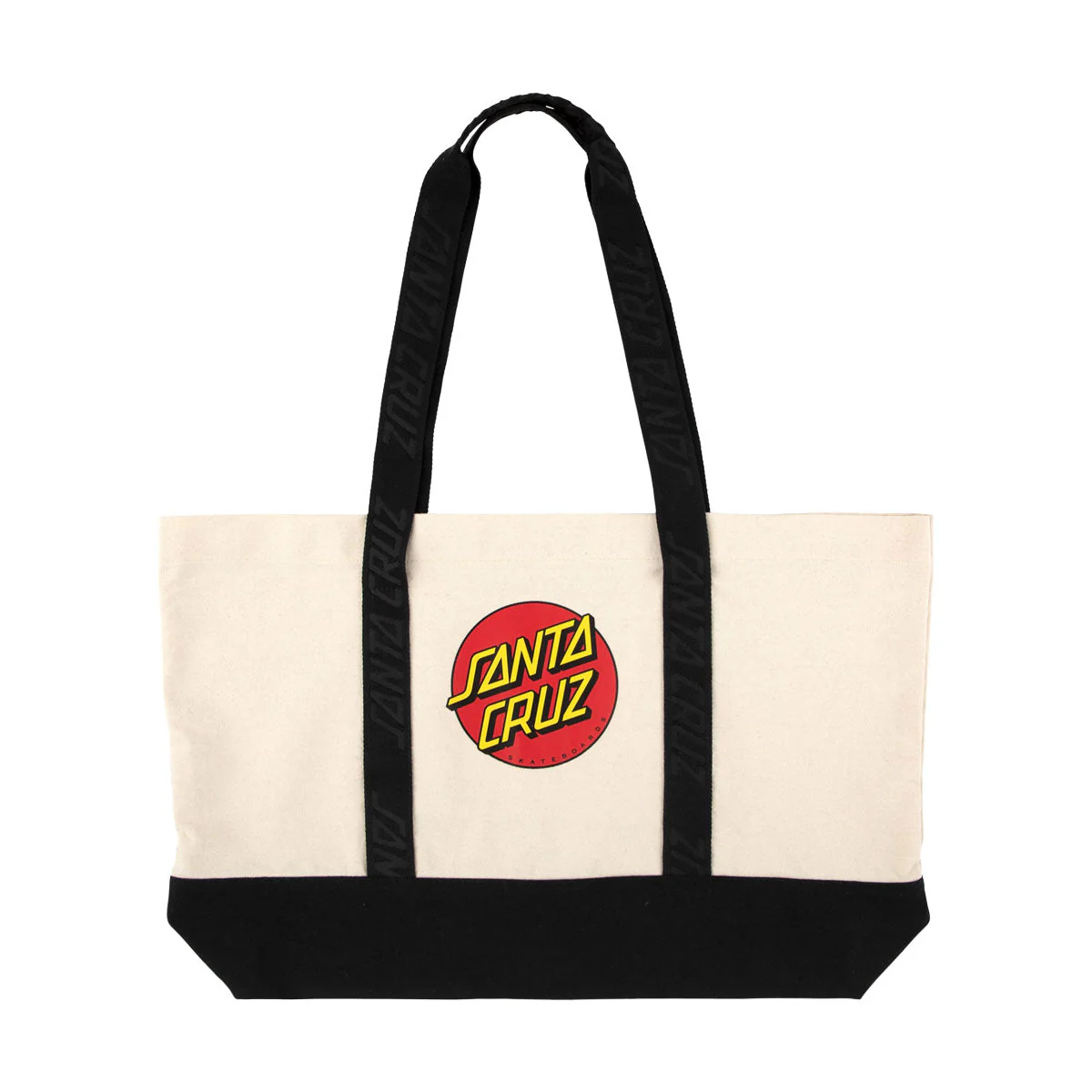 Santa Cruz Classic Dot Tote Bag - Natural/Black