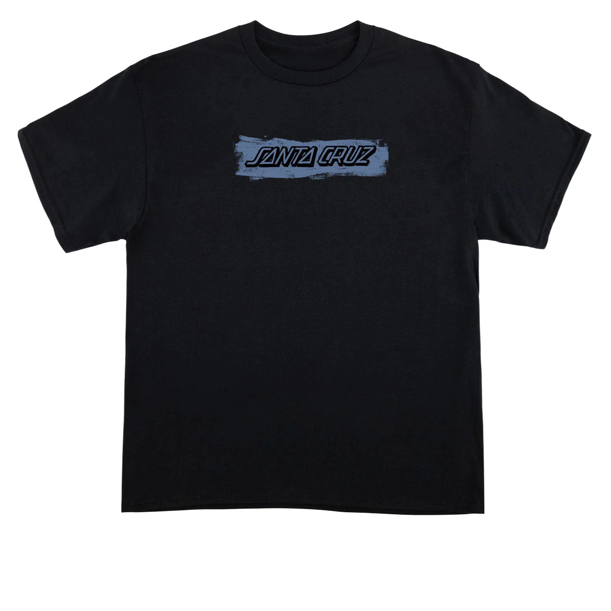 Santa Cruz Cut Strip Front T-Shirt - Black