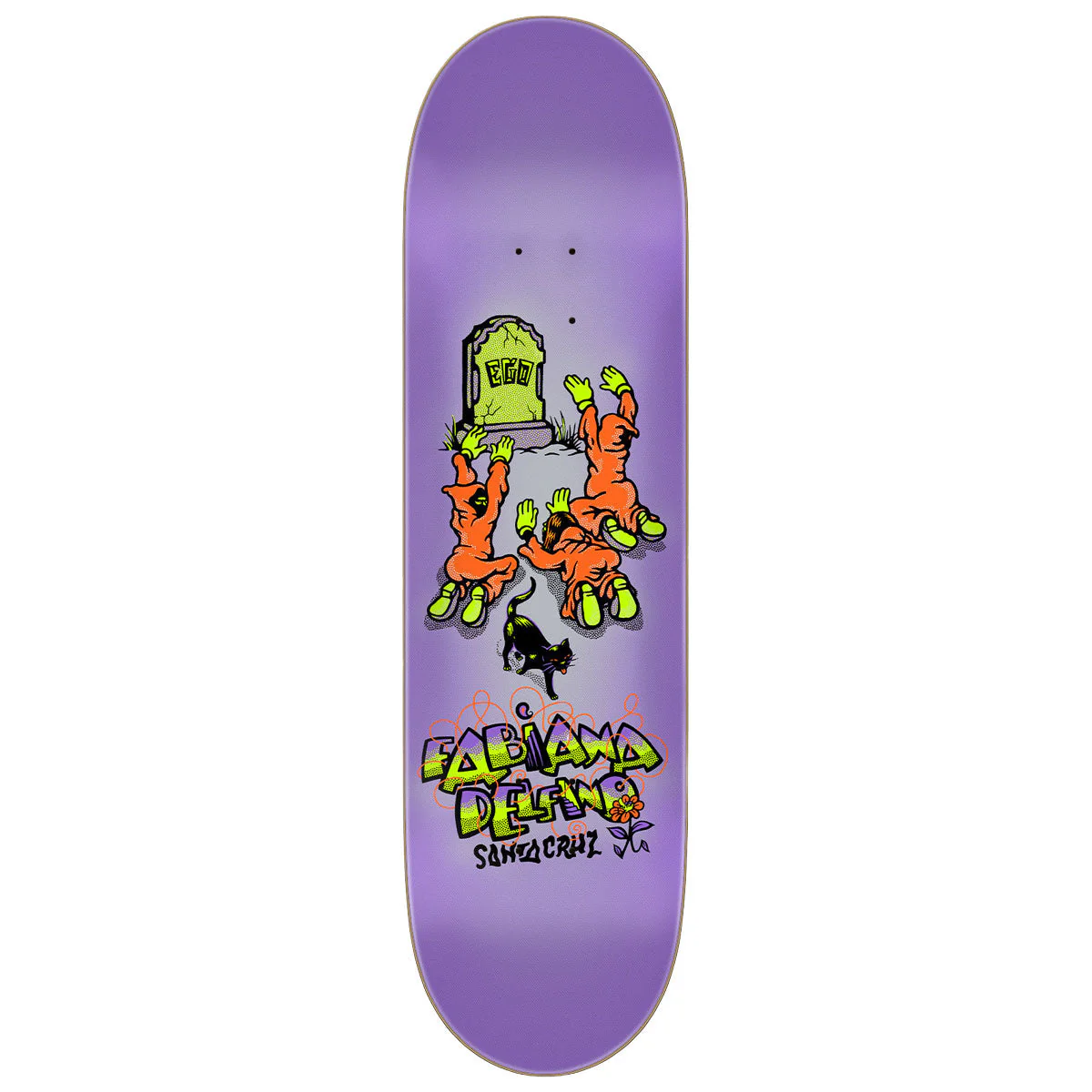 Santa Cruz Delfino Ego FeelBase Pro Skateboard Deck - 8.25"