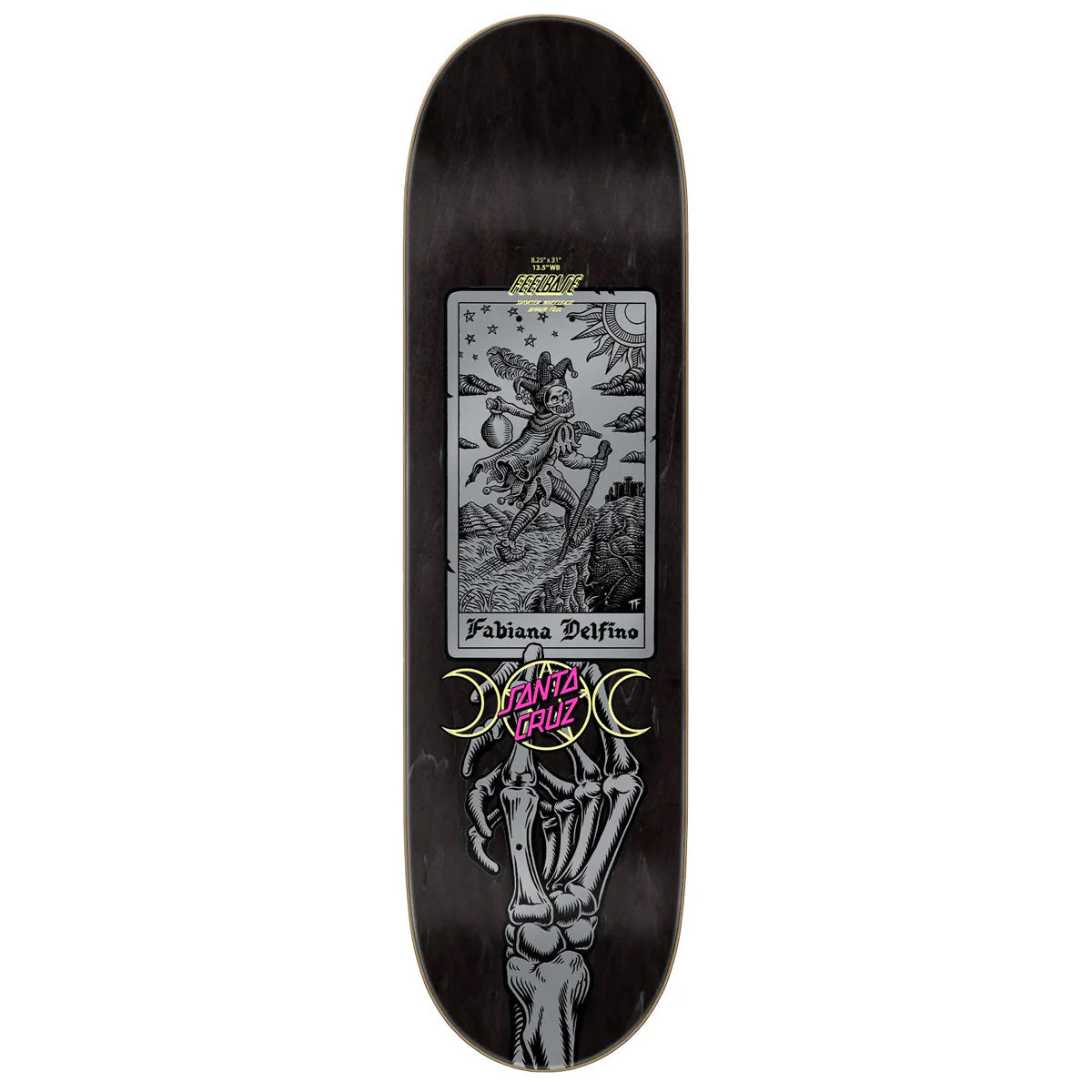 Santa Cruz Delfino Tarot Remix FeelBase Skateboard Deck - 8.25" - Image 2