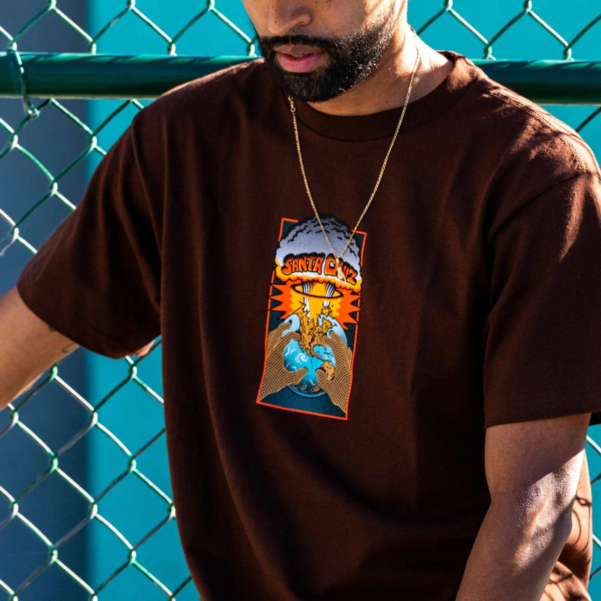 Santa Cruz Kendall EOTW Front T-Shirt - Brown - Image 2