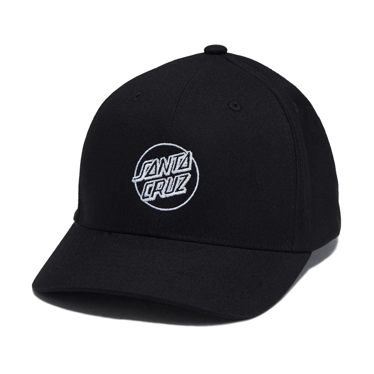 Santa Cruz Opus Dot Snapback Hat - Black/White