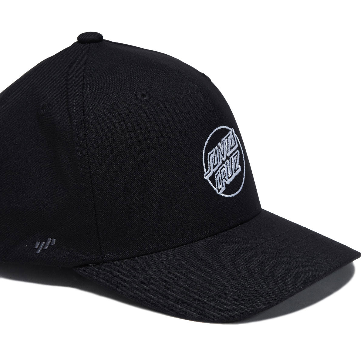 Santa Cruz Opus Dot Snapback Hat - Black/White - Image 3
