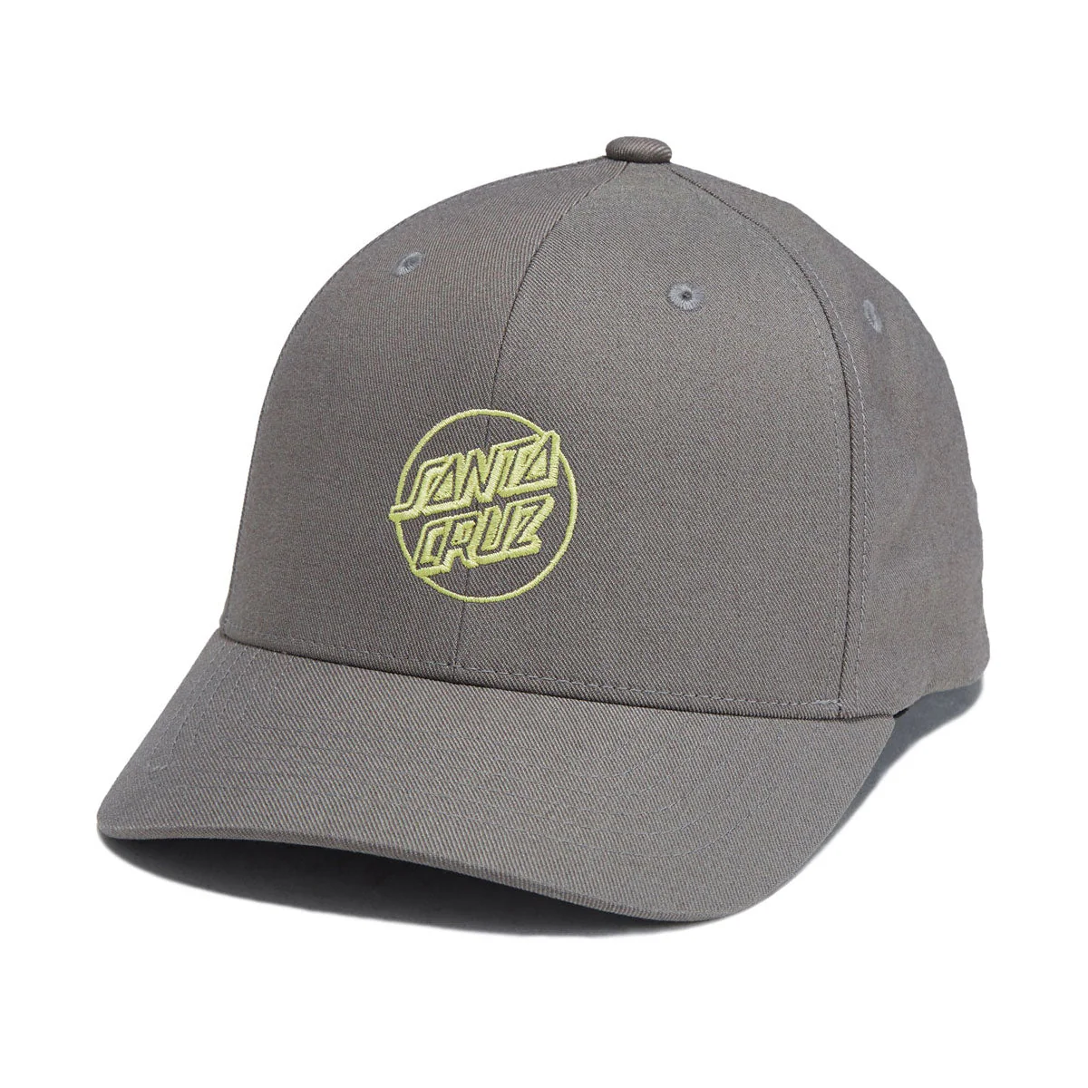 Santa Cruz Opus Dot Snapback Hat - Grey/Yellow