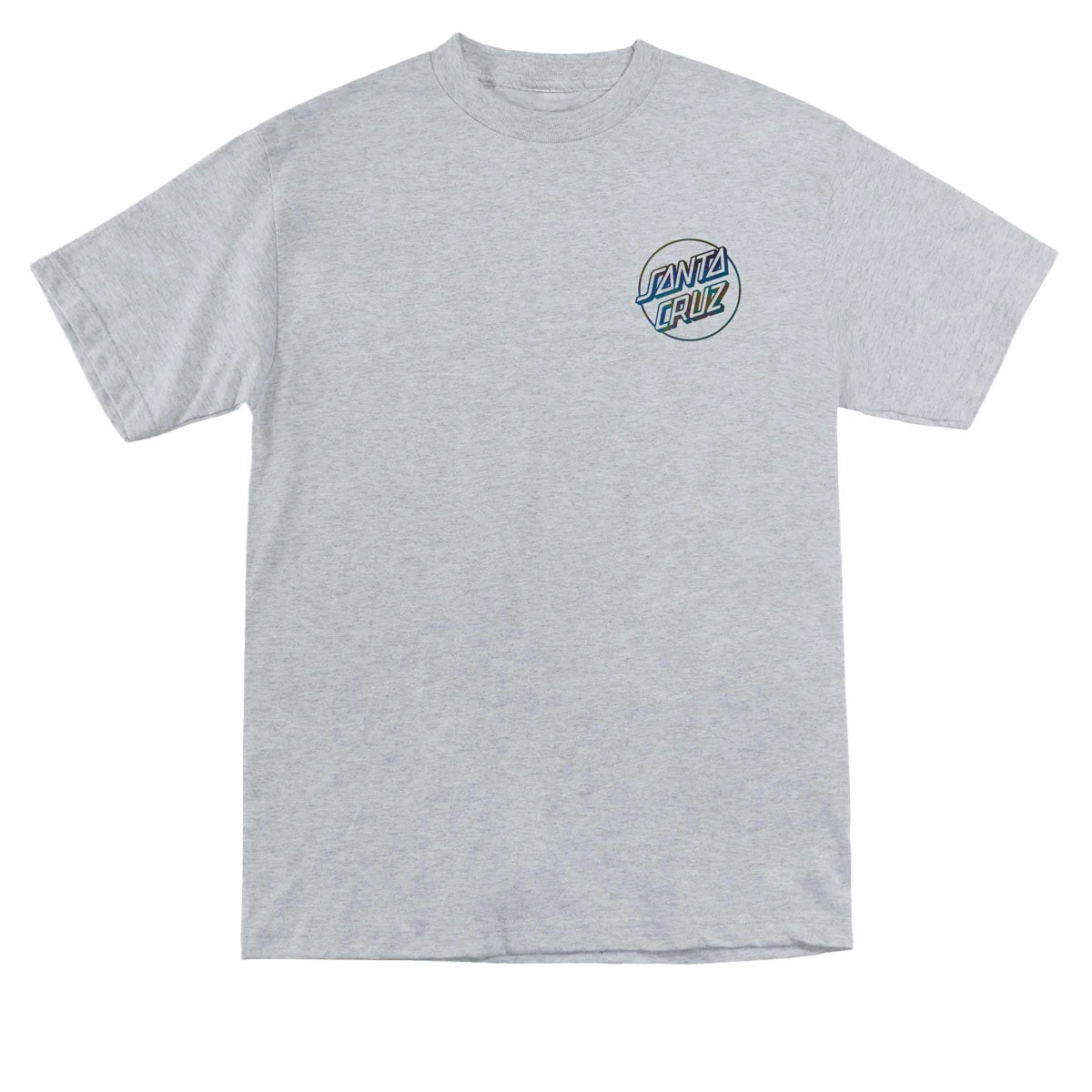 Santa Cruz Opus Dot T-Shirt - Sport Grey/Oil Slick Foil