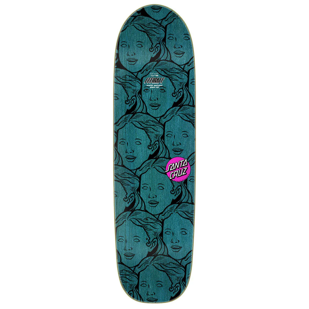 Santa Cruz Possessed Head FeelBase Skateboard Complete - 8.50" - Image 2