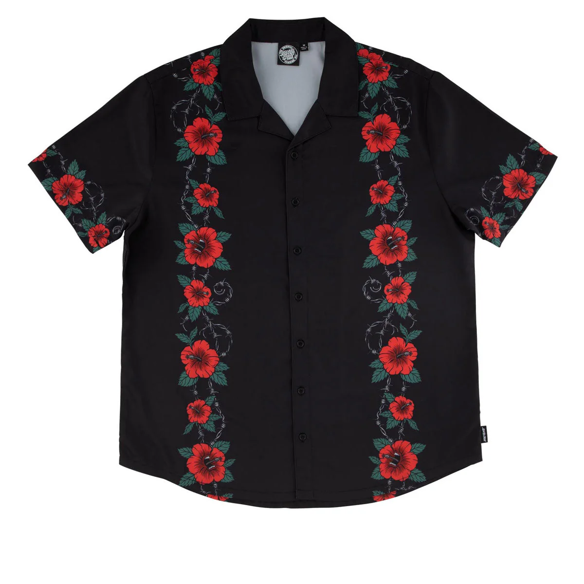 Santa Cruz Screaming Cabana Party Shirt - Black