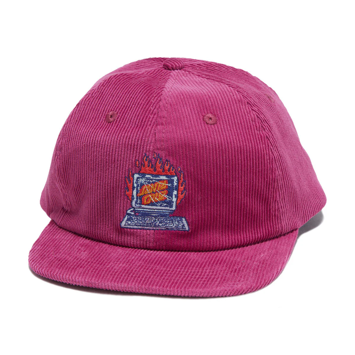 Santa Cruz Self Destruct Snapback Hat - Wine