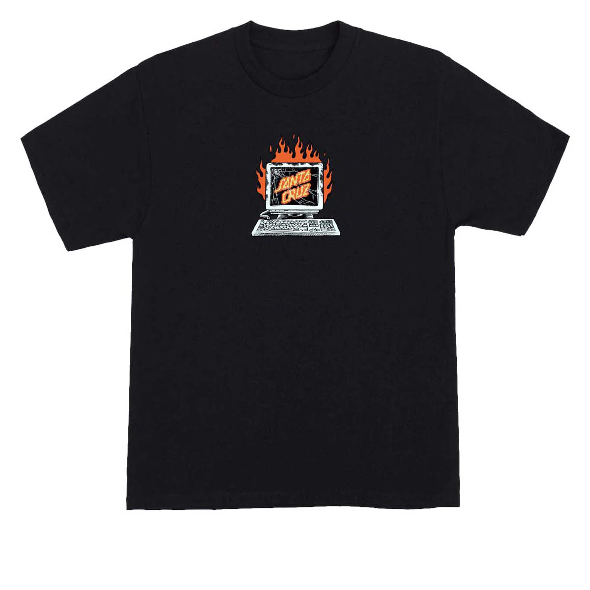 Santa Cruz Self Destruct T-Shirt - Black