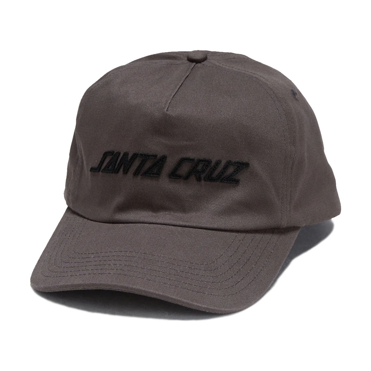 Santa Cruz Strip Felt Snapback Hat - Charcoal