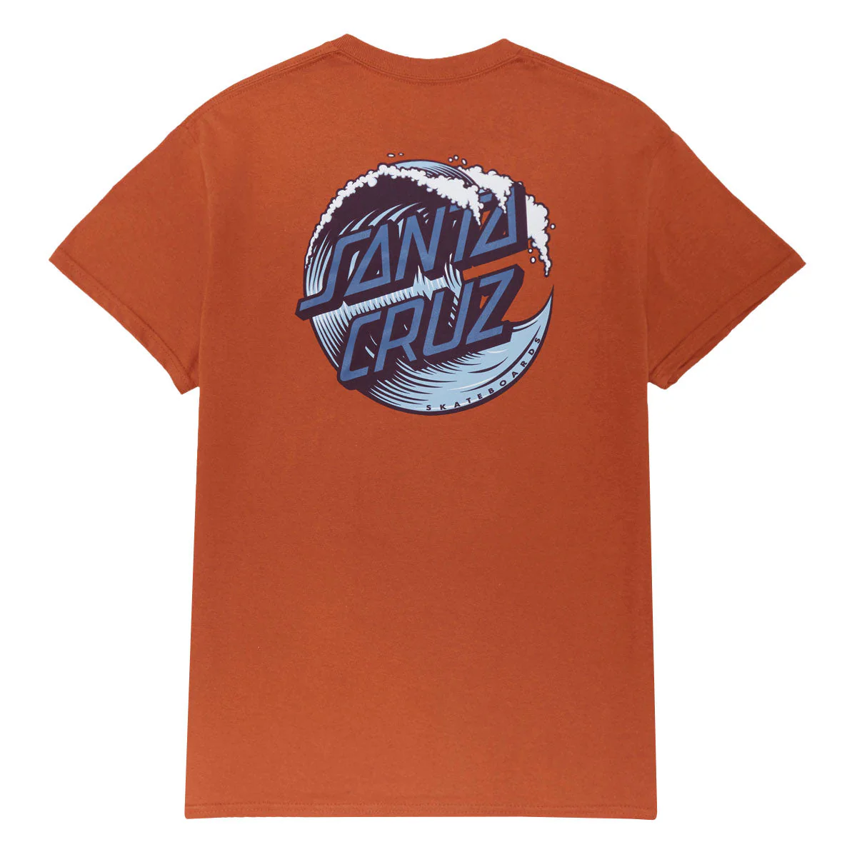 Santa Cruz Wave Dot T-Shirt - Texas Orange/Blue