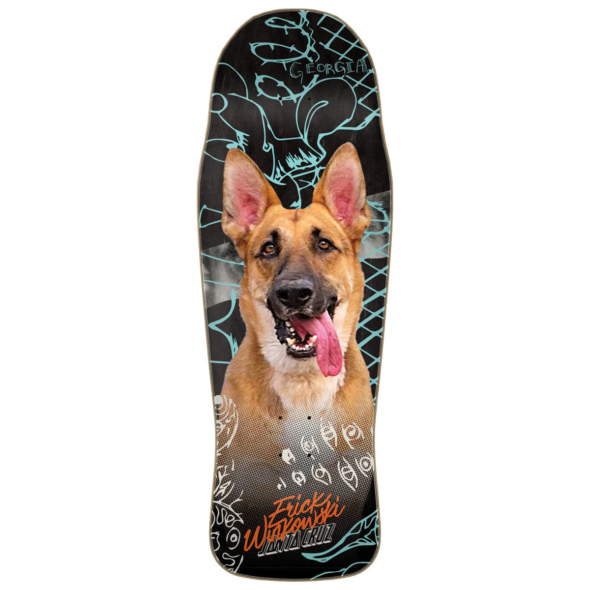 Santa Cruz Winkowski Tribute Pro Shaped Skateboard Deck - 10.34"