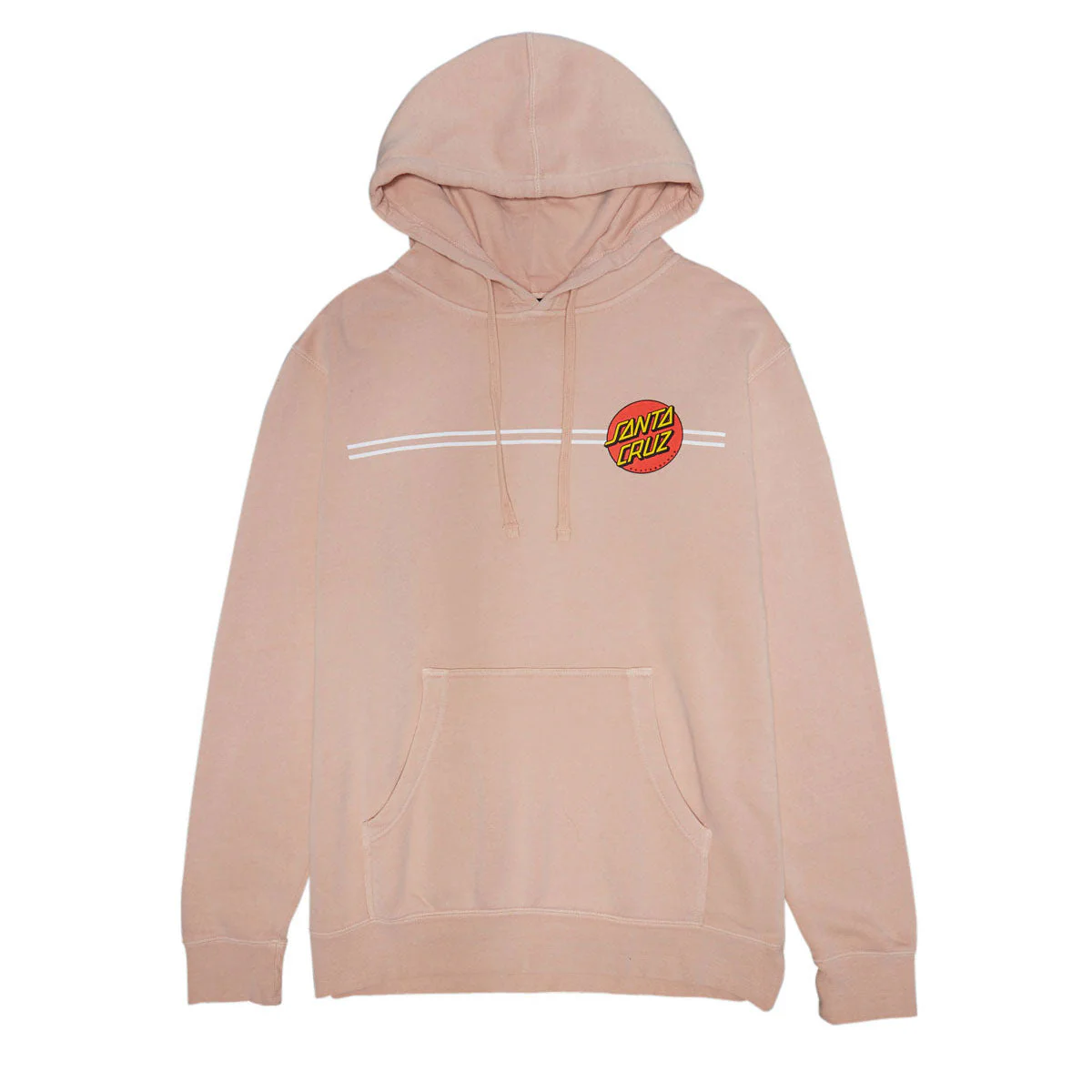 Santa Cruz Womens Classic Dot Relaxed Hoodie - Pigment Dusty Pink
