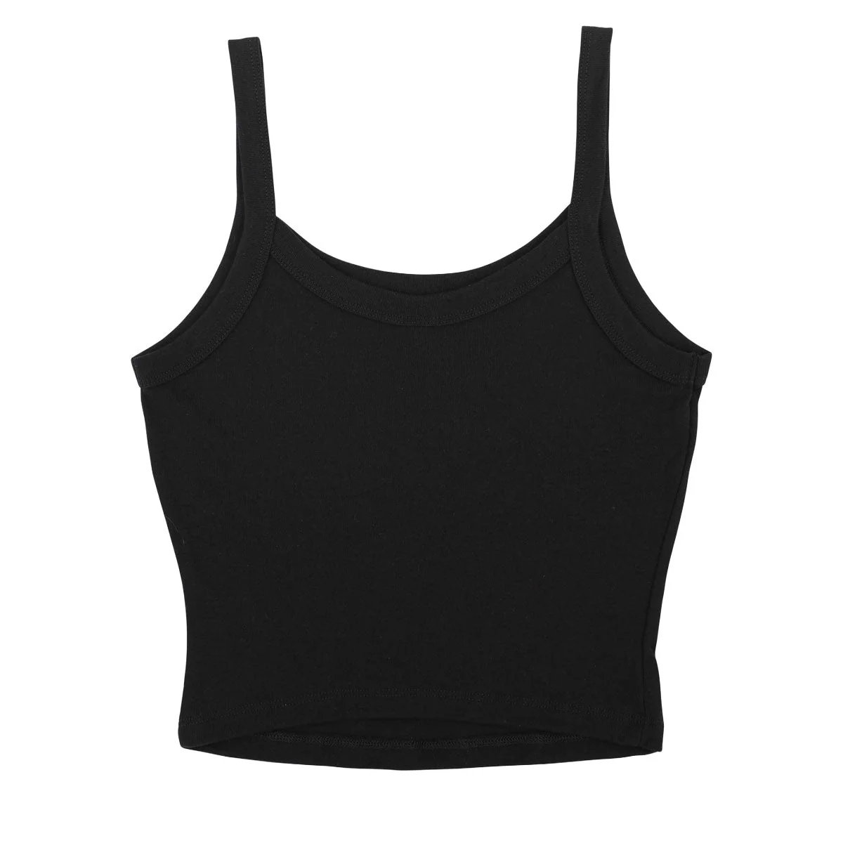 Santa Cruz Womens Opus Dot Stripes Front Crop Tank Top - Solid Black Blend - Image 2
