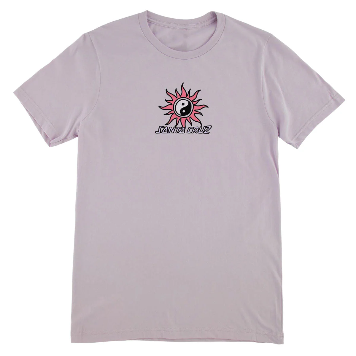 Santa Cruz Womens Sol Spiral Center Relaxed T-Shirt - Lavender Dust