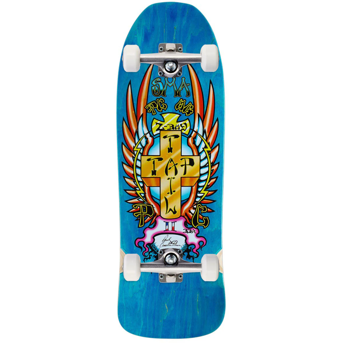 Santa Monica Airlines PC Skateboard Complete - Blue Stain - 9.50"