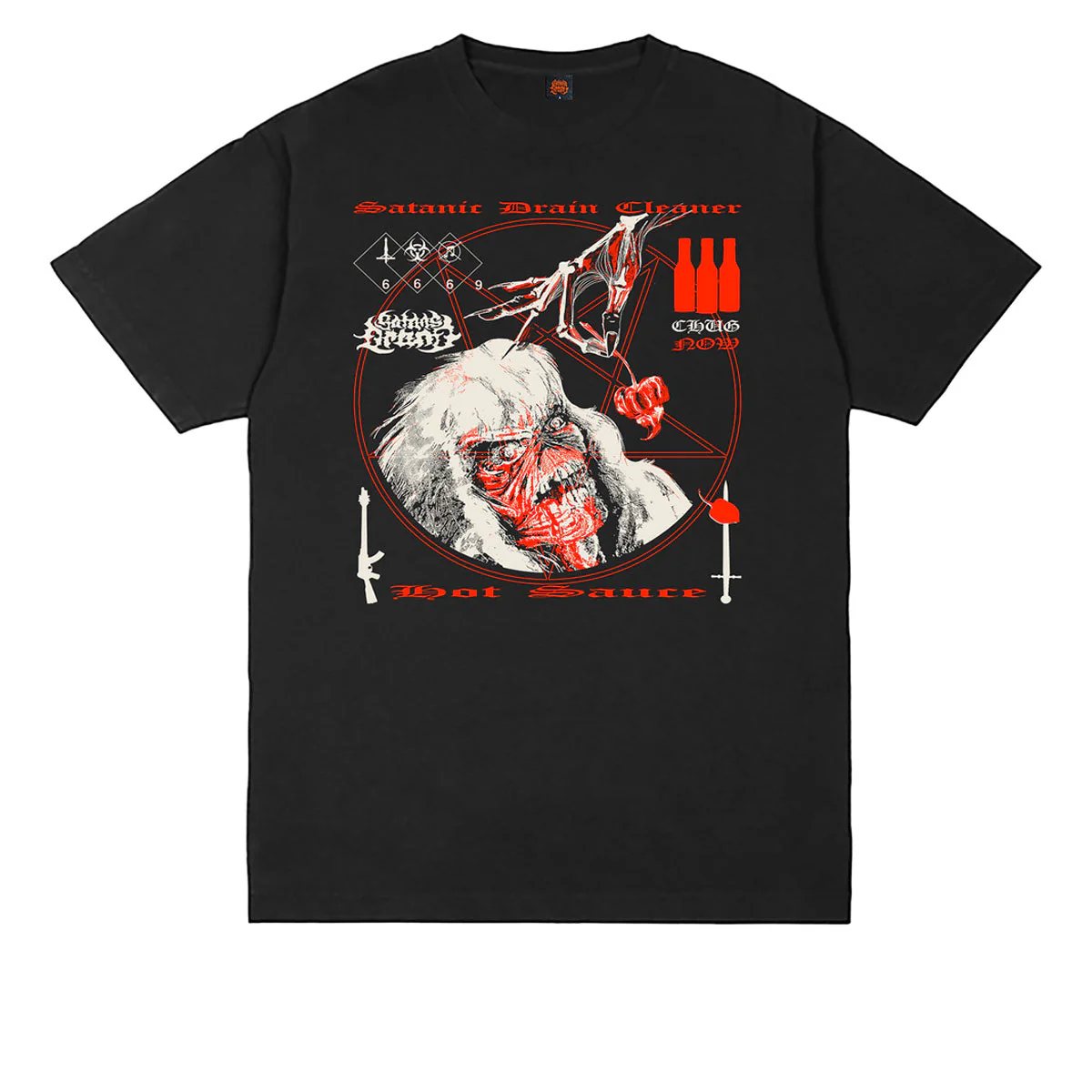 Satan's Drano Tweaker Eddie T-Shirt - Black