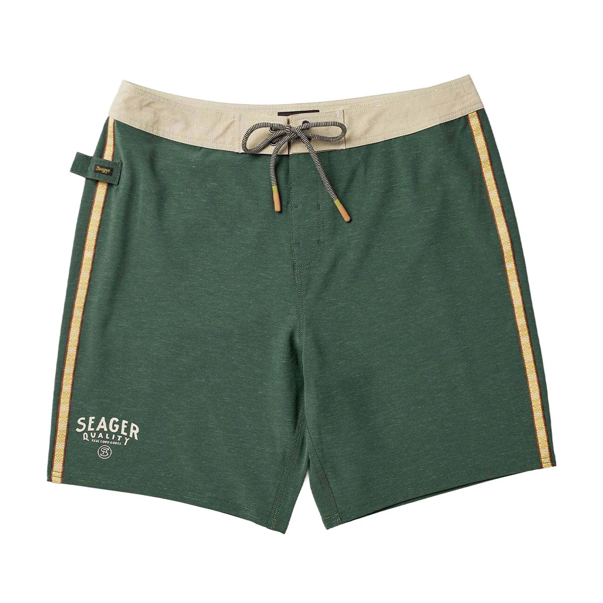 Seager Azteca Boardshorts - Spruce Green