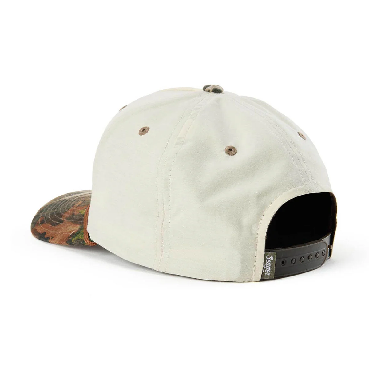 Seager Branded Snapback Hat - Cream/Camo - Image 2