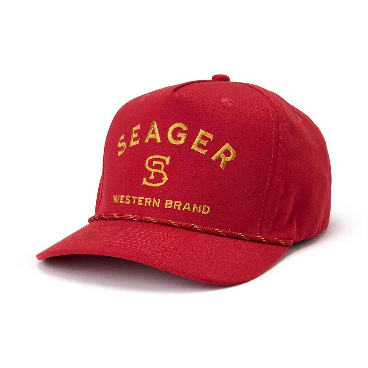 Seager Branded Snapback Hat - Maroon