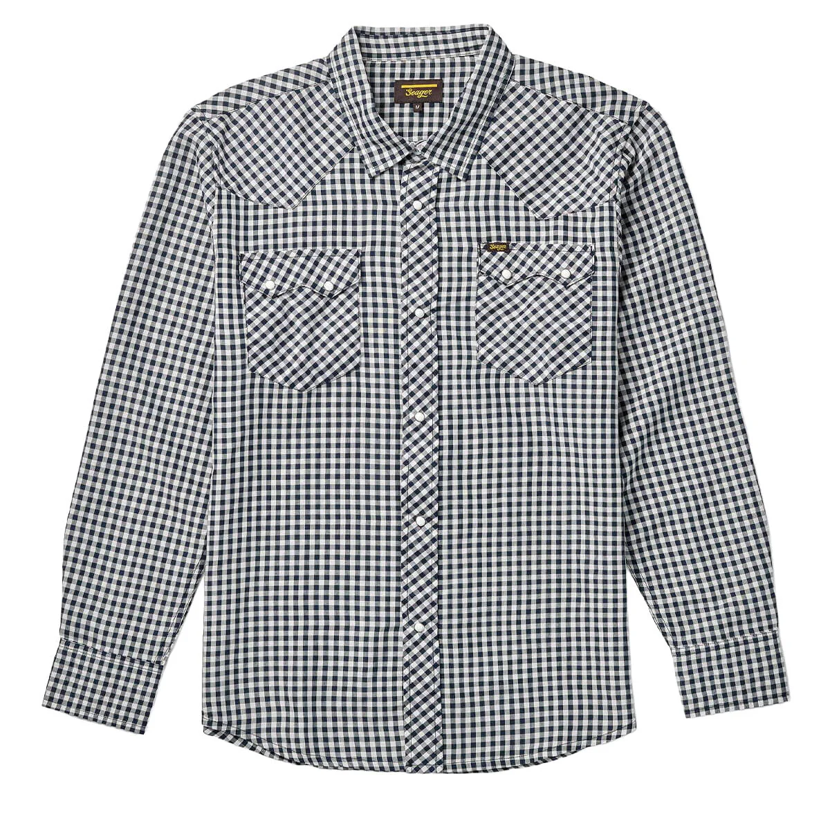 Seager Sawtoof Long Sleeve Shirt - Blue Check